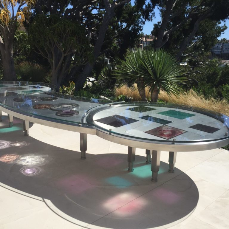 Art glass table