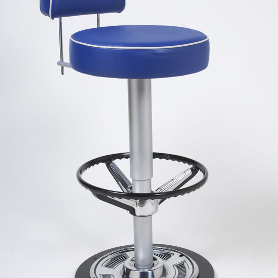 Blue barstool